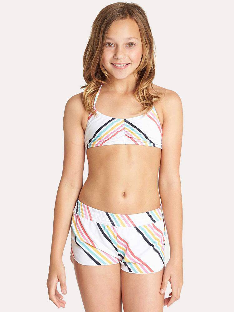 Billabong Girls' Seeing Rainbows Volley Boardshort - Saint Bernard