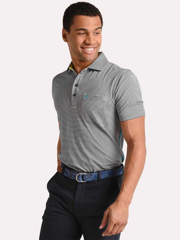 G/Fore Core Feeder Stripe Polo - Saint Bernard
