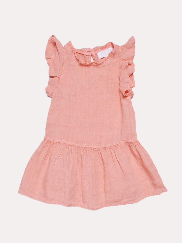 Bella Dahl Girls' Ruffle Dress - Saint Bernard