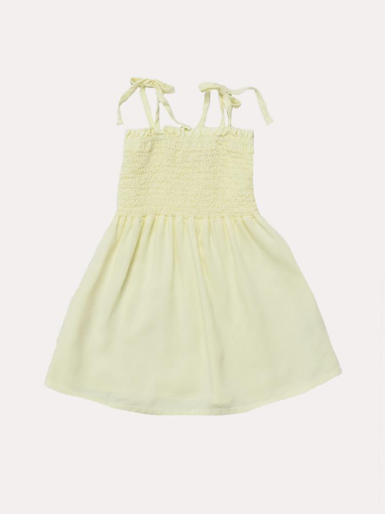 Bella Dahl Girls' Smocked Dress - Saint Bernard