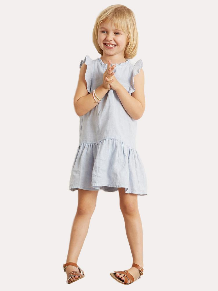 Bella Dahl Girls' Ruffle Dress - Saint Bernard