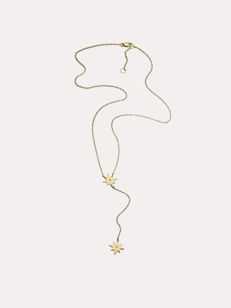 Jennifer Zeuner Gia Mini Lariat Necklace