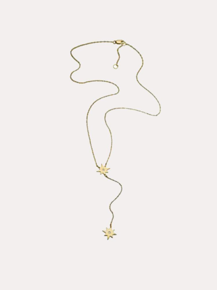 Jennifer Zeuner Gia Mini Lariat Necklace - Saint Bernard