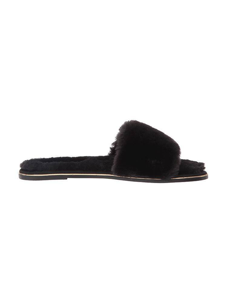 Yosi Samra Rose Faux Fur Slide - Saint Bernard