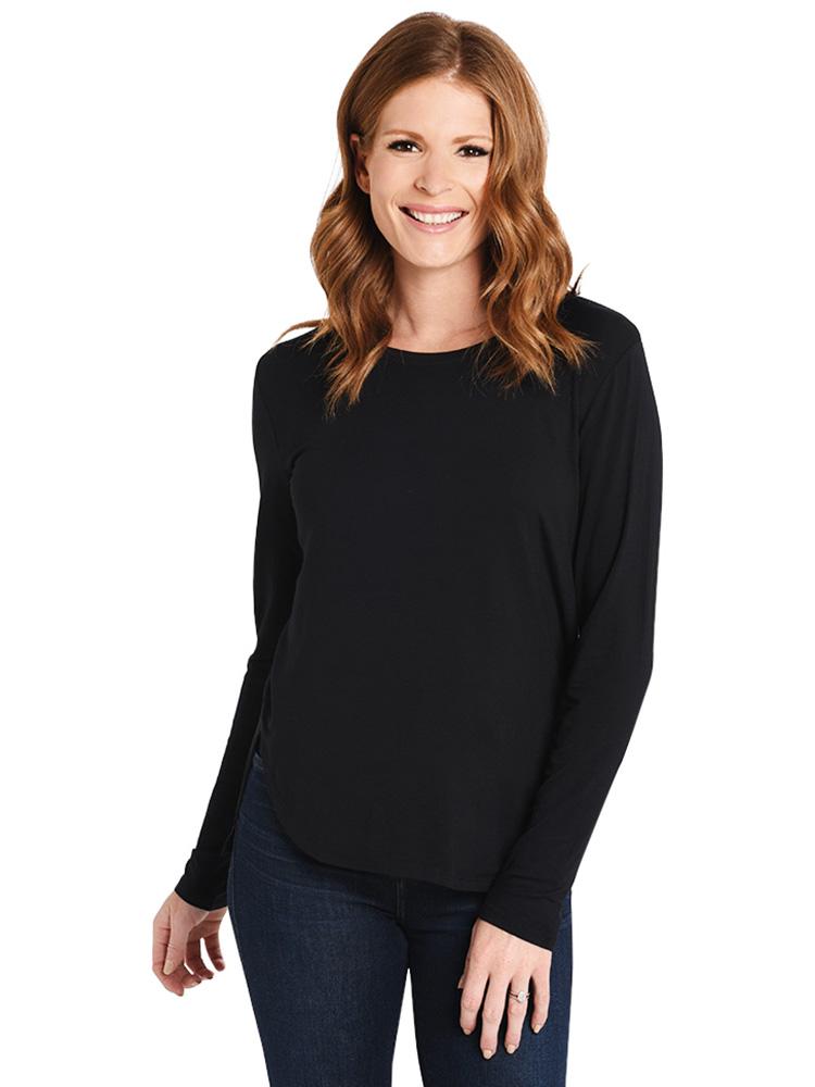 Majestic Oversized Long Sleeve Crew Tee - Saint Bernard
