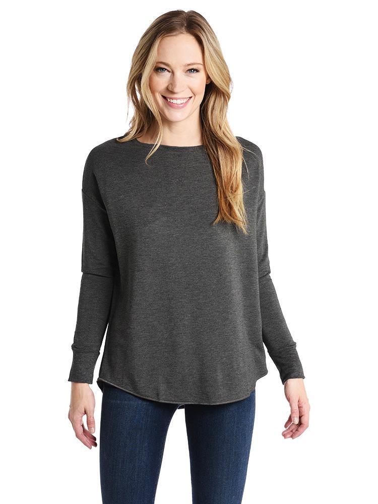 Majestic French Terry Long Sleeve Boatneck