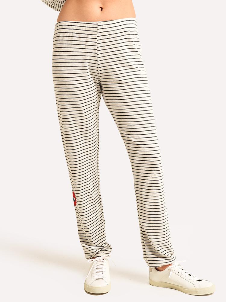 Monrow Pinstripe Love Sweats - Saint Bernard