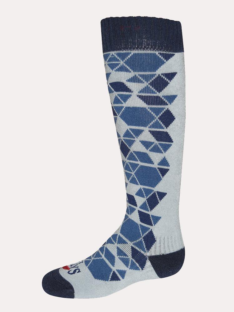 Hot Chillys Youth Glitch Mid Volume Sock - Saint Bernard