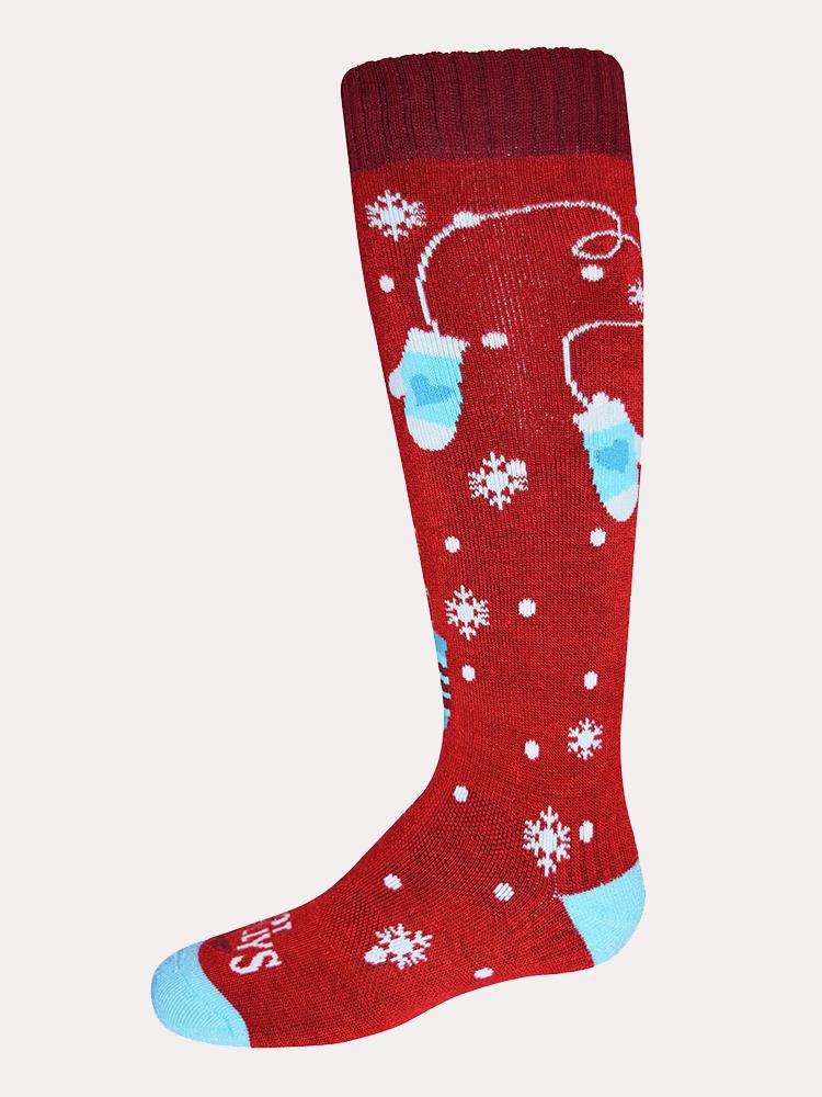 Hot Chillys Youth Mittens Mid Volume Sock - Saint Bernard