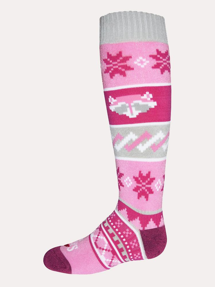 Hot Chillys Youth Critters Mid Volume Sock - Saint Bernard