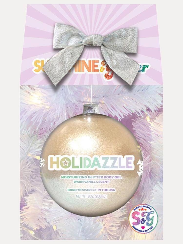 Sunshine & Glitter Holidazzle Moisturizing White Glitter Body Gel - Saint Bernard