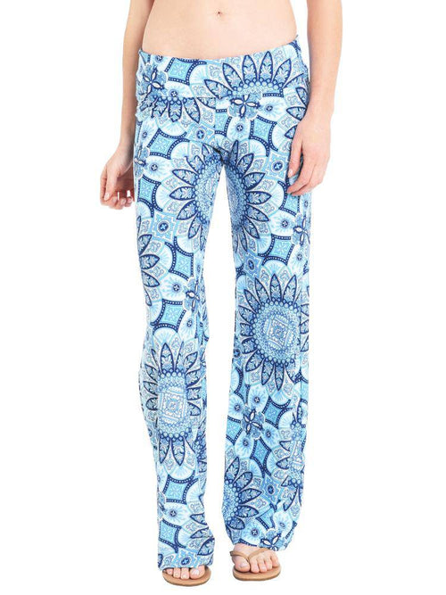 Helen Jon Jamie Navy Fold-Over Beach Pant - Saint Bernard