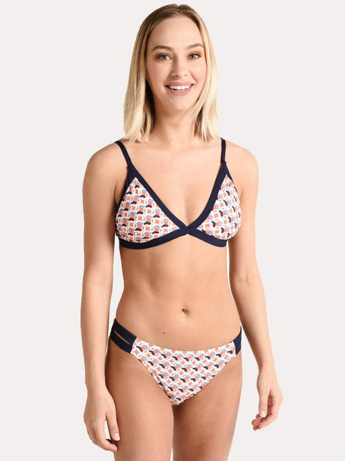 Helen Jon Santa Barbara Banded Bralette - Saint Bernard