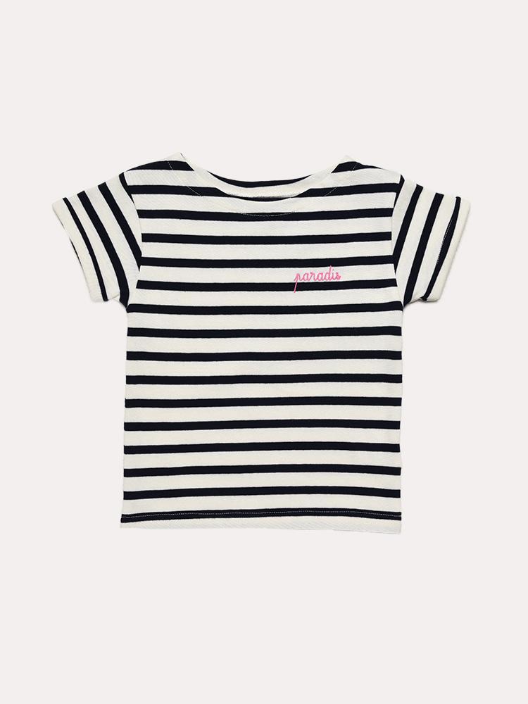 Maison LaBiche Girls' Paradise Sailor Shirt - Saint Bernard