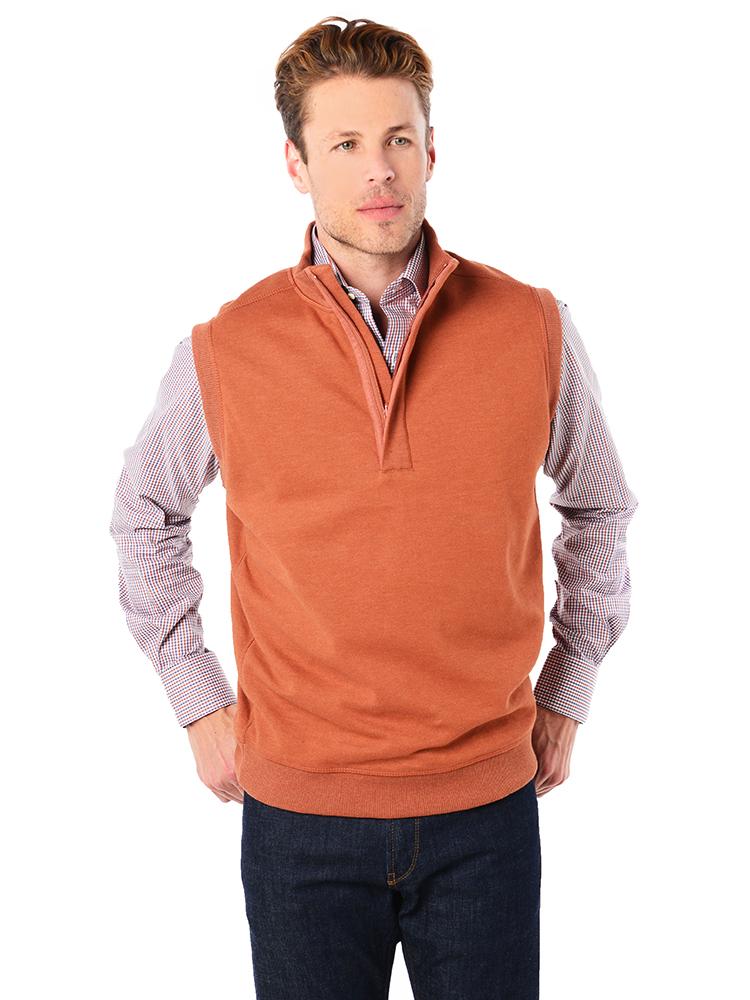 Saint Bernard 1/4  Zip Covered Placket Vest - Saint Bernard