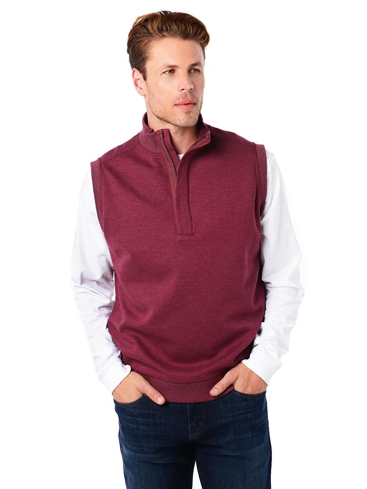 Saint Bernard 1/4  Zip Covered Placket Vest - Saint Bernard