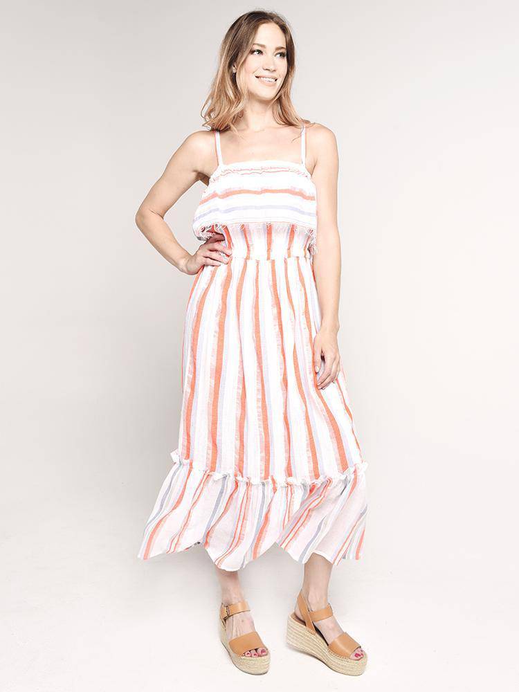 Lemlem Asha Ruffle Dress - Saint Bernard