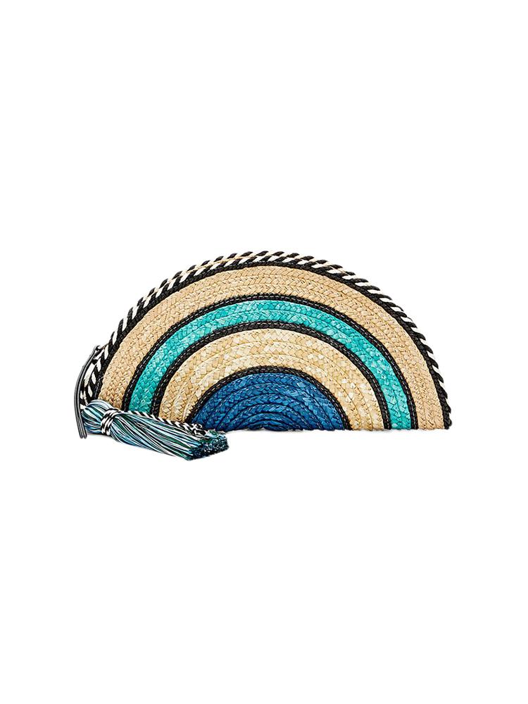 Rebecca Minkoff Straw Taco Clutch - Saint Bernard