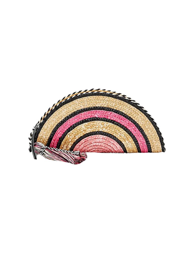 Rebecca Minkoff Straw Taco Clutch - Saint Bernard