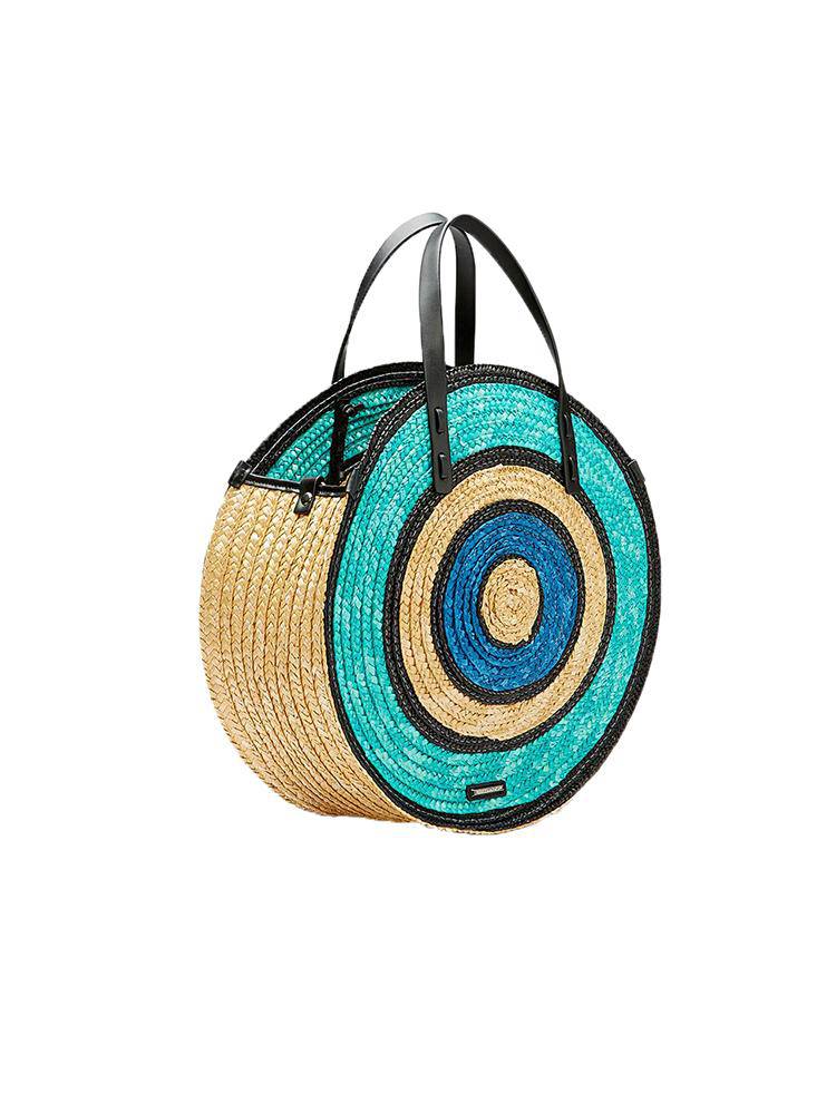 Rebecca Minkoff Straw Circle Tote Saint Bernard