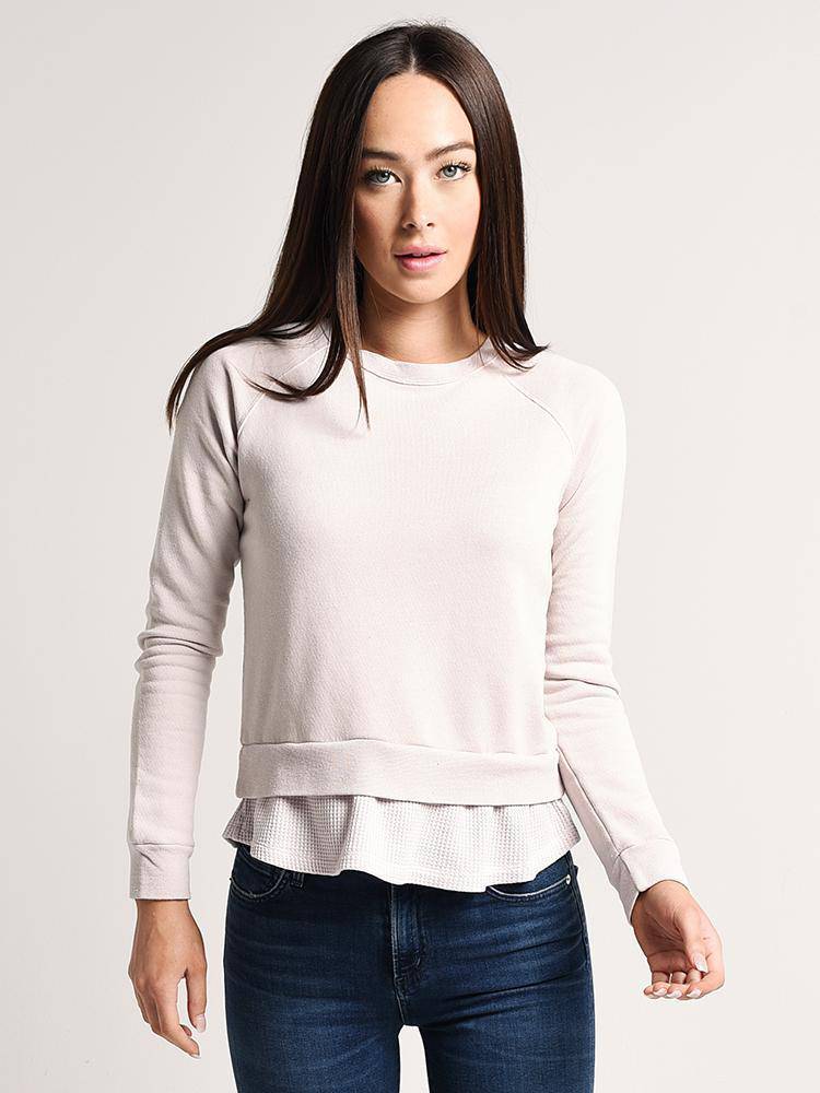 Monrow Double Layer Raglan Sweatshirt - Saint Bernard