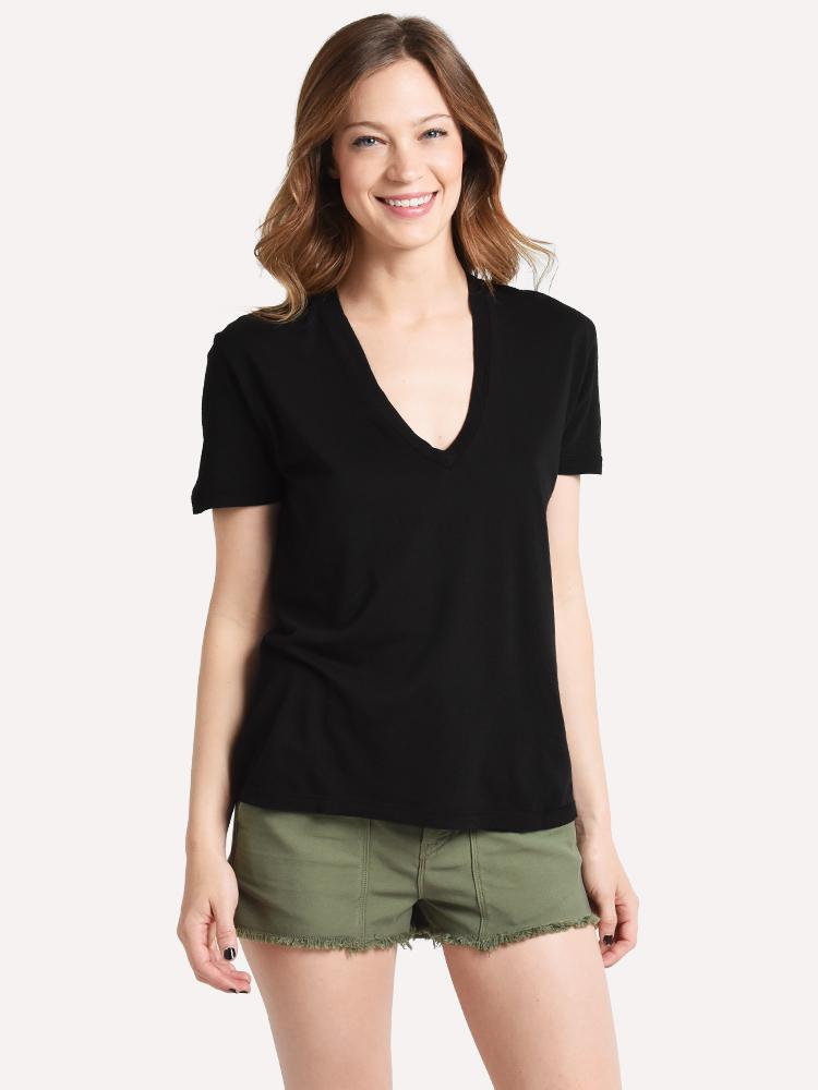 Monrow Relaxed V Neck - Saint Bernard