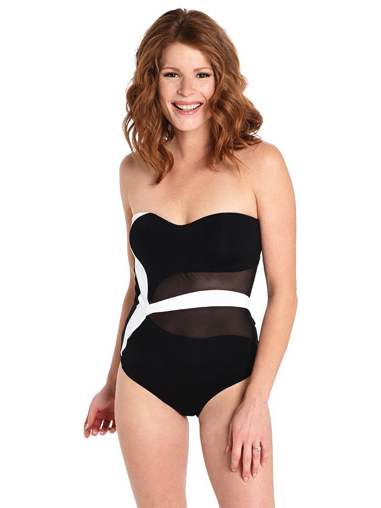 Jets Asymetrical Bandeau One Piece - Saint Bernard