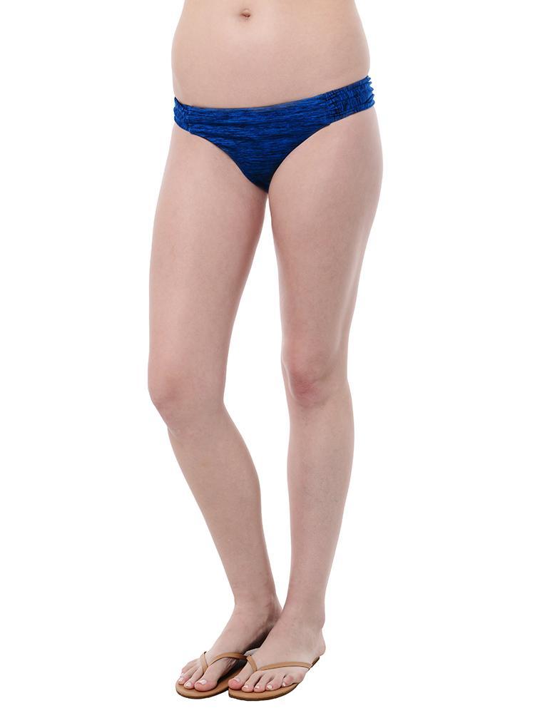 Jets Gathered Side Tie Bikini Bottom - Saint Bernard