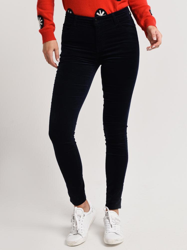 J Brand Women's Maria High Rise Super Skinny Velveteen Jean - Saint Bernard