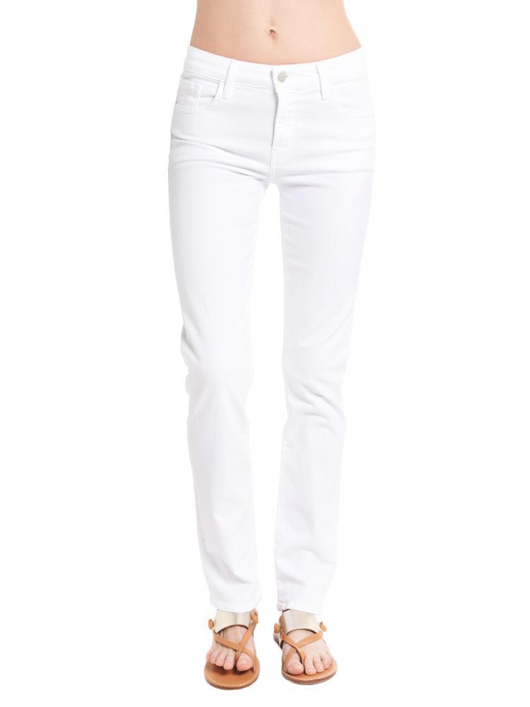J Brand Women's Amelia Mid Rise Straight Jean - Saint Bernard