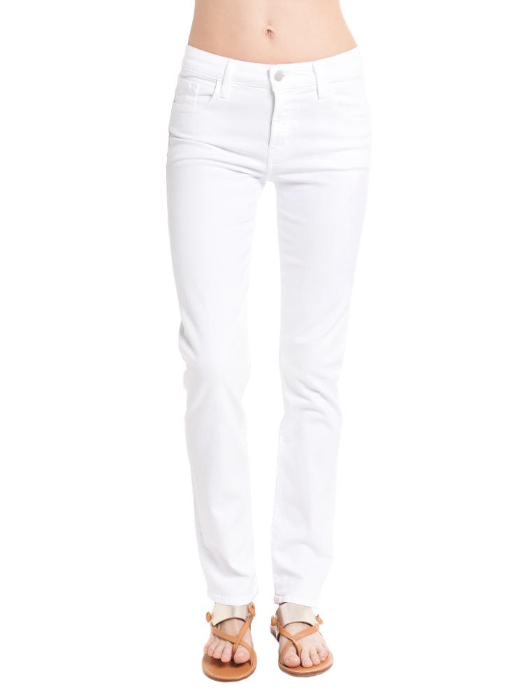 J Brand Women's Amelia Mid Rise Straight Jean - Saint Bernard