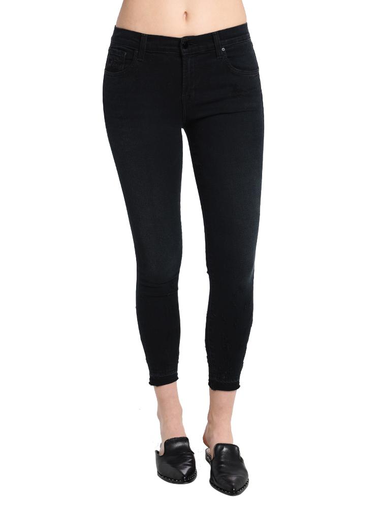 J Brand Women's Mid Rise Crop Skinny Release Hem - Saint Bernard
