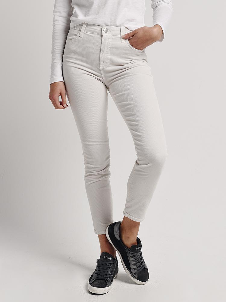 J Brand Women's Alana High Rise Crop Skinny Corduroy Jean - Saint Bernard