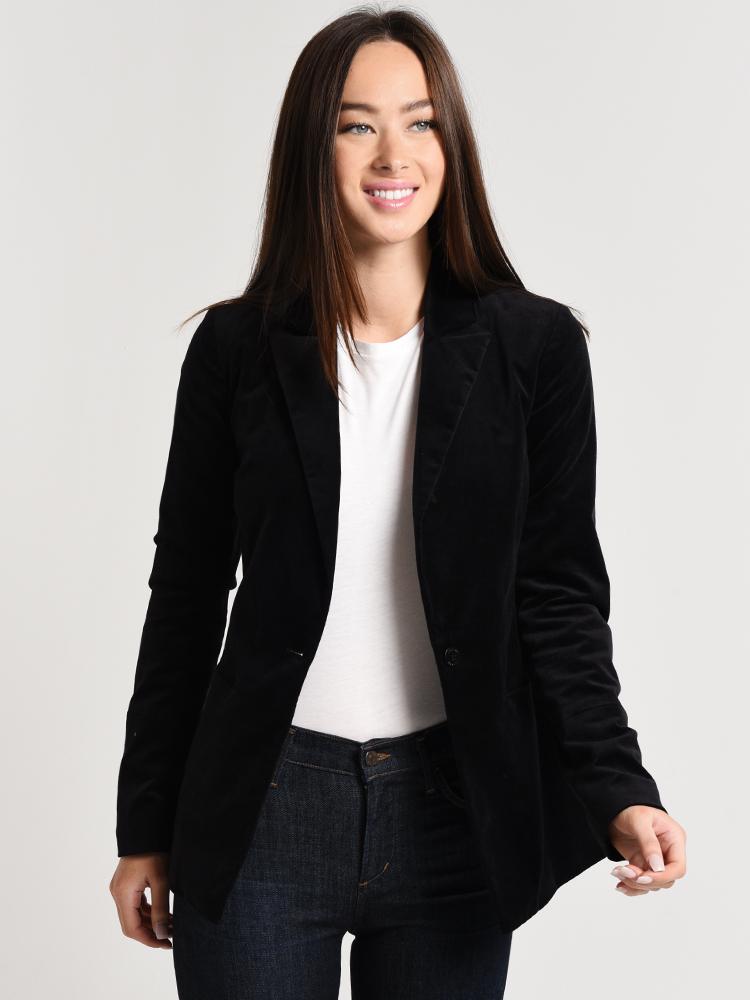 J Brand Women's Denise Velvet Blazer - Saint Bernard