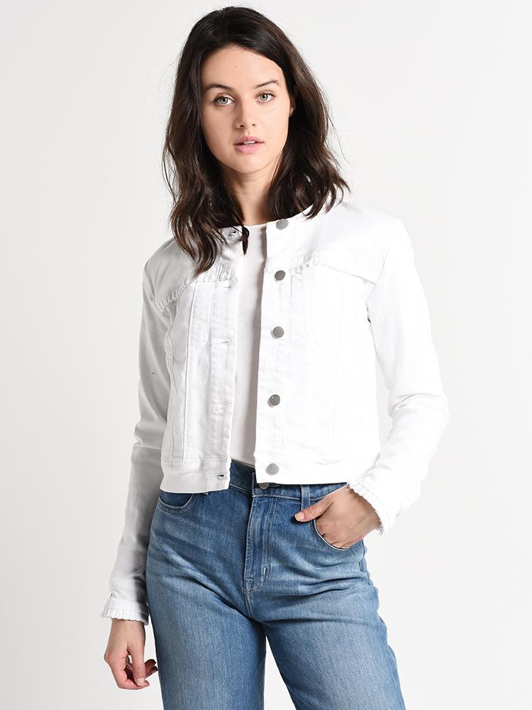 J Brand Women's Harlow Collarless Jacket - Saint Bernard