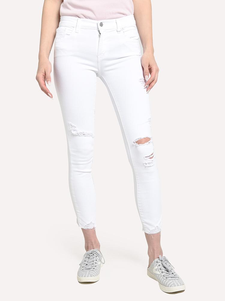 J Brand Women's 835 Mid Rise Crop Skinny Jean - Saint Bernard