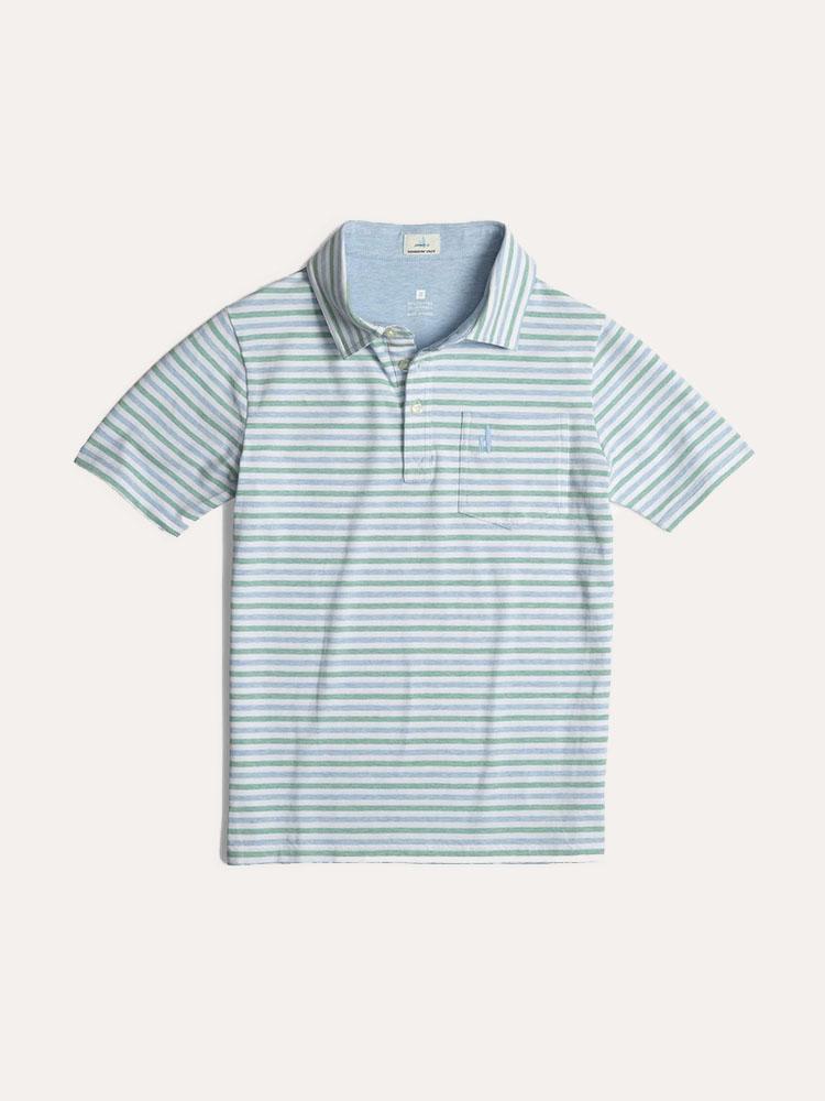 Johnnie-O Boys' Palmetto Striped Polo - Saint Bernard