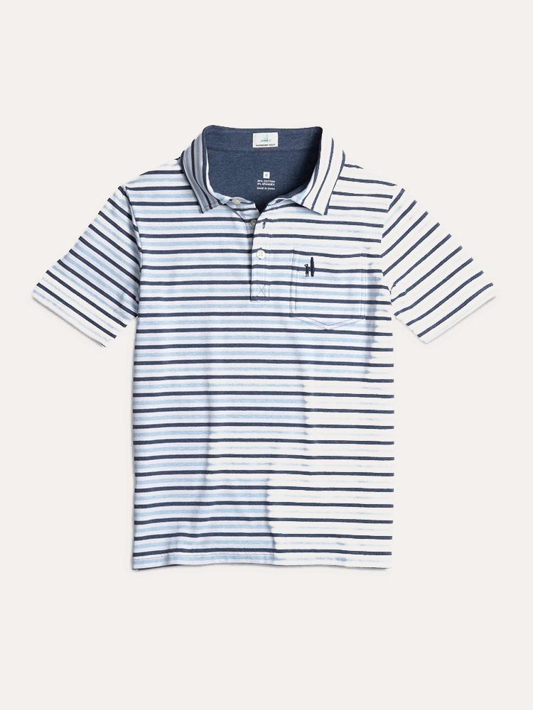 Johnnie-O Boys' Palmetto Striped Polo - Saint Bernard