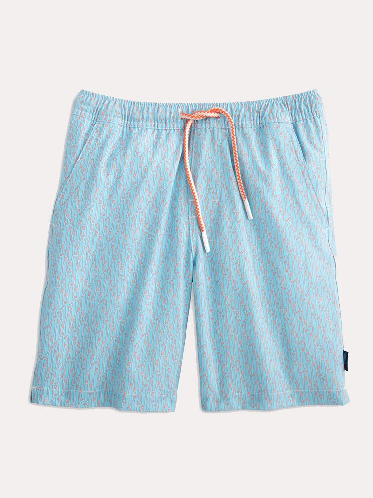 Johnnie-O Kids' Clearwater Half Elastic Swim Short - Saint Bernard