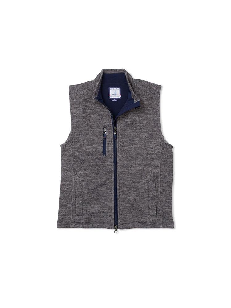 Johnnie-O Tahoe Jr. 2-Way Zip Front Fleece Vest - Saint Bernard