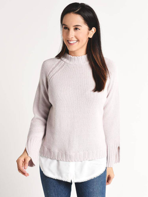 Brochu Walker Mock Neck Layered Pullover - Saint Bernard