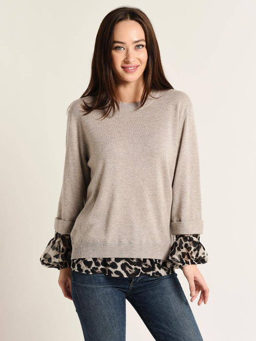 Brochu Walker The Layered Print Sweatshirt - Saint Bernard