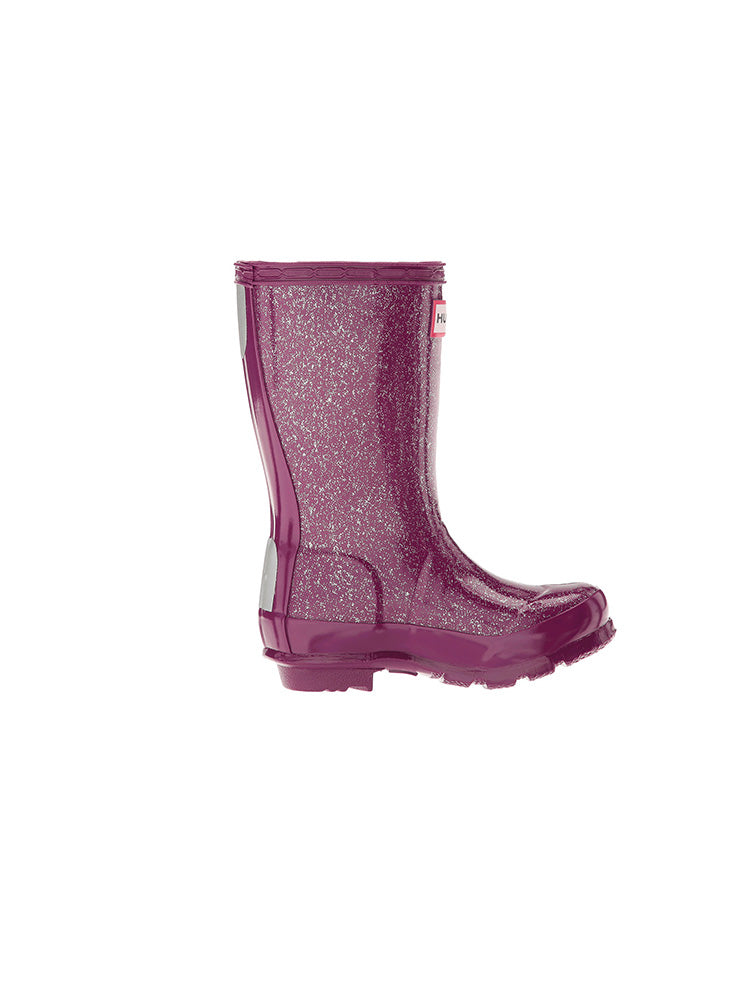 Hunter Girls'  Original Glitter Finish Rain Boot - Saint Bernard