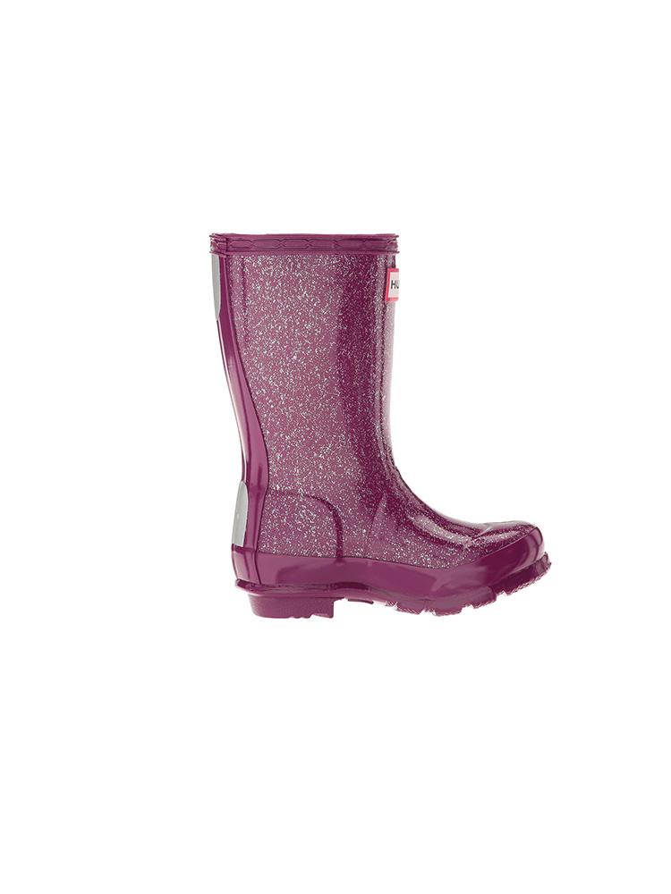 Hunter Girls'  Original Glitter Finish Rain Boot - Saint Bernard