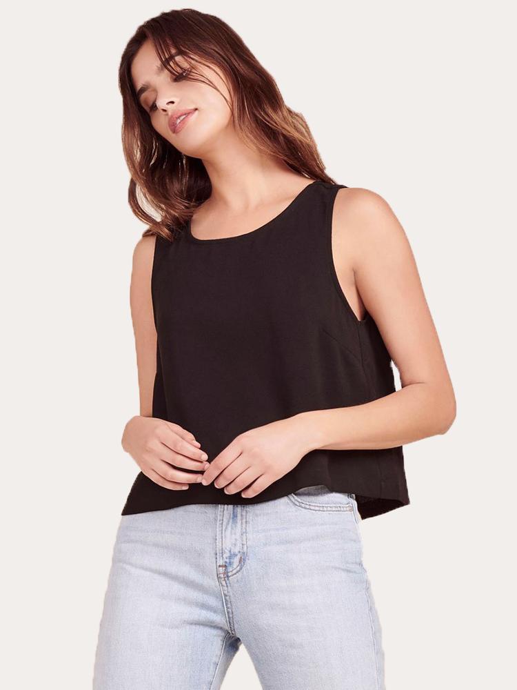Jack Money Honey Chiffon Back Top - Saint Bernard