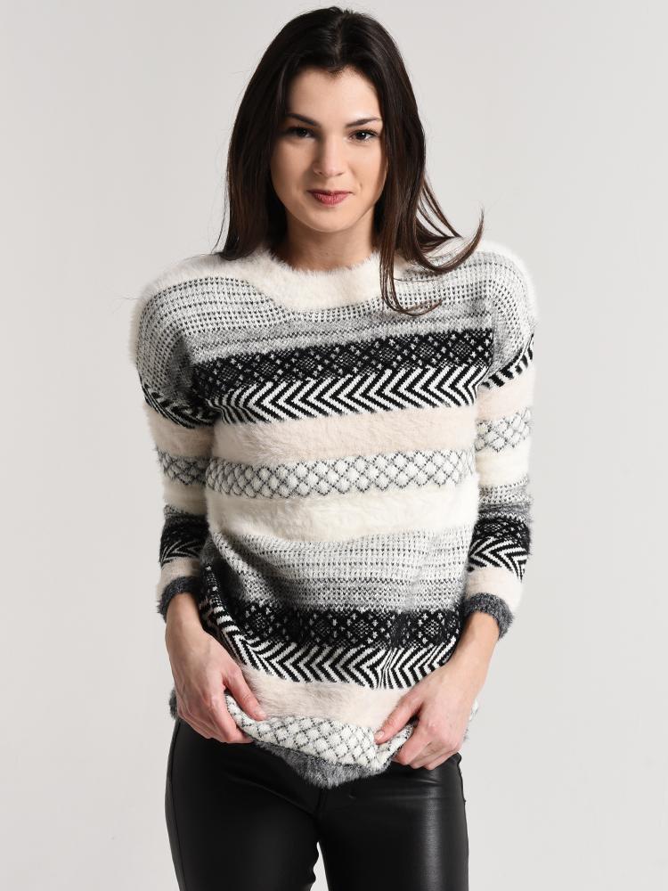 Jack Sundance Mixed Stripe Sweater - Saint Bernard