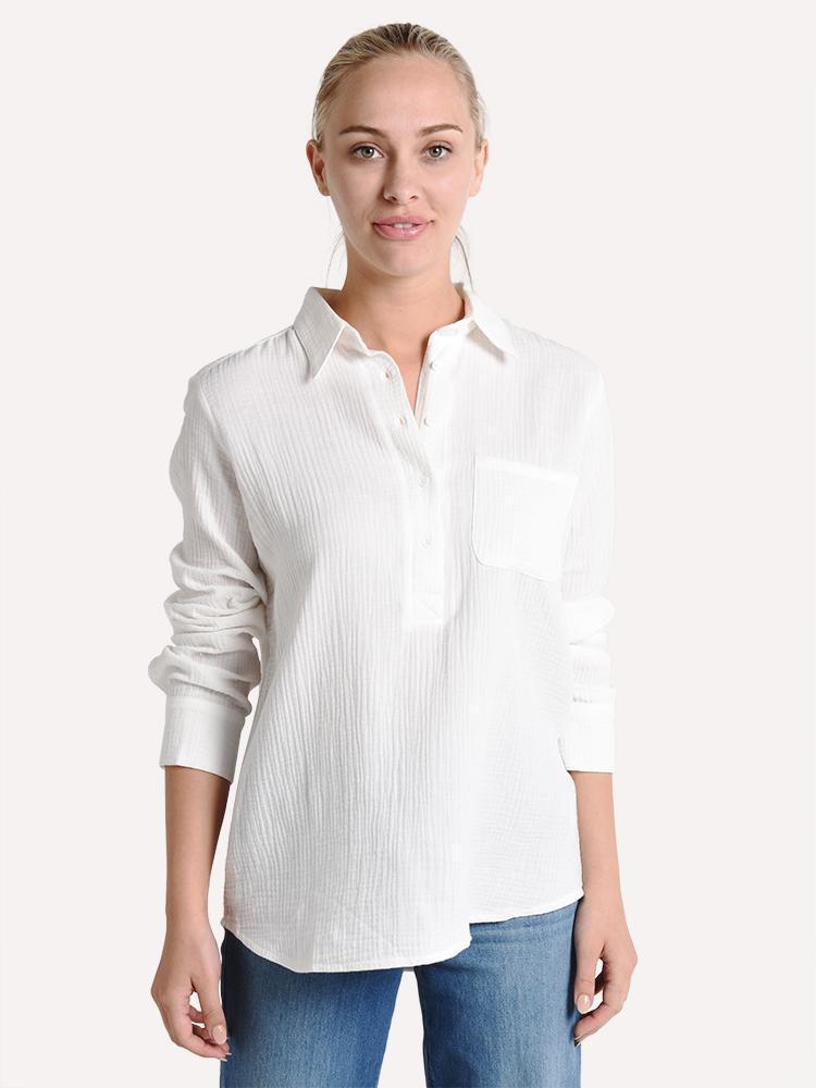 Jack Women's All Buttoned Up Collared Shirt - Saint Bernard