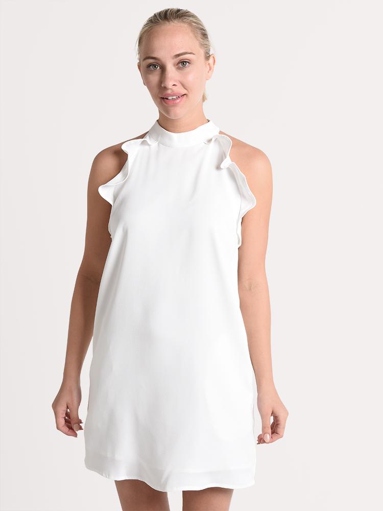 Jack Necks Question Halter Dress - Saint Bernard