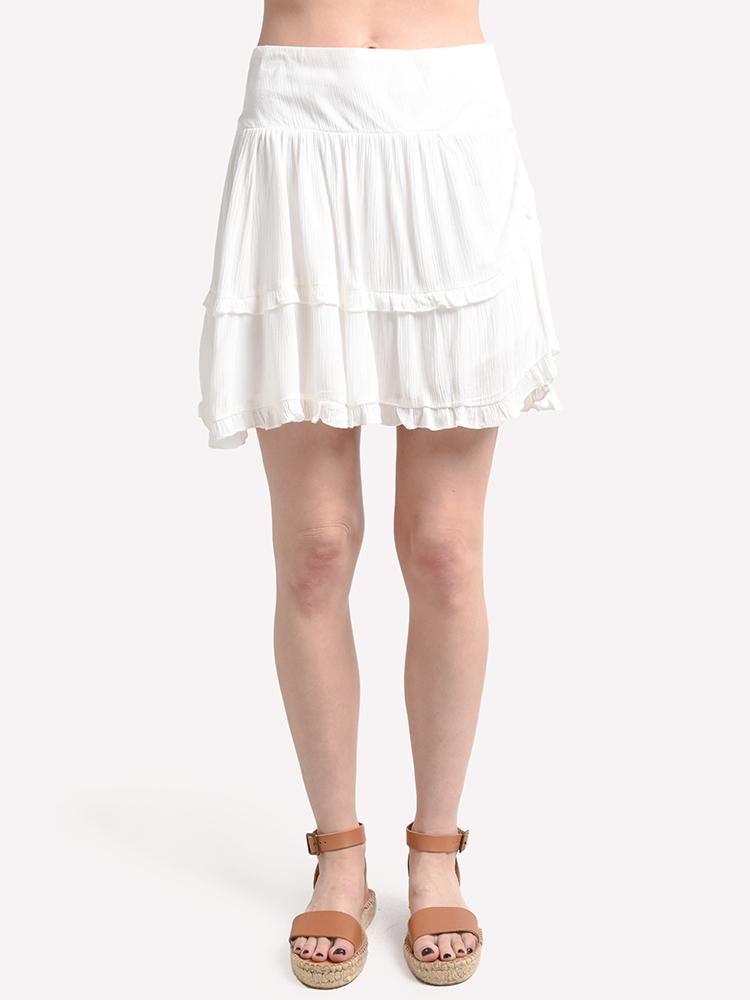 Jack Crinkle In Time Flounce Skirt - Saint Bernard