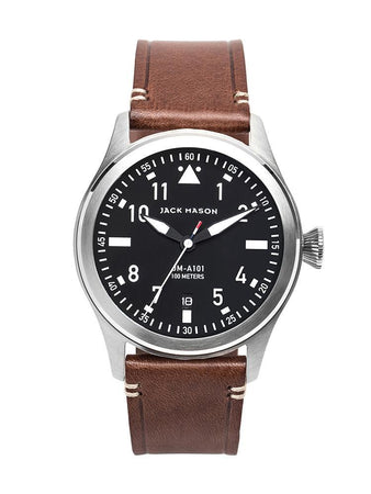 Jack Mason Brand JM-A101-002 Aviator 3 Hand Watch | $185.00